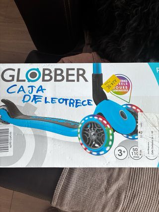 Patinete Globber 3 Ruedas Azul Brillante