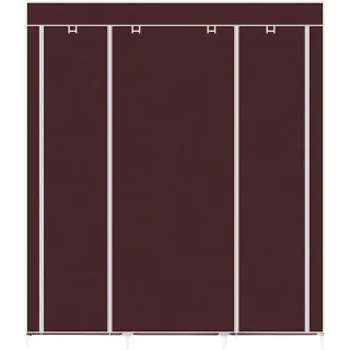 Armario Marrón De Tela Vestidor 170x150x45Cm NUEVO