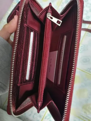 Mini bolso Silbon rojo metalizado