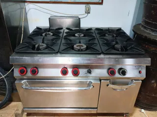 Hornilla Industrial ANGELO_PRO 6 fuegos