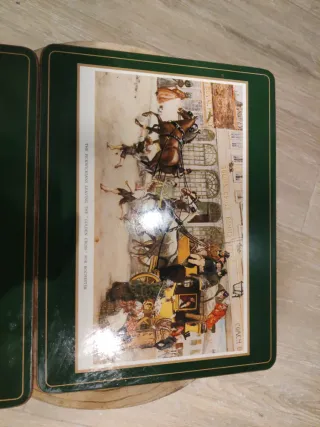 Bajoplatos ingleses madera set 6/Placemats