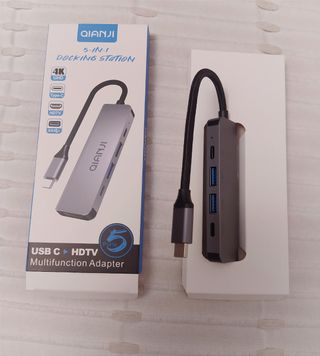Adaptador Hub 5 en 1 USB-C HDMI PD