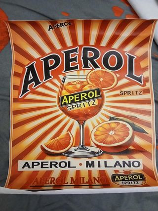 Poster Aperol Spritz Tela Stampato