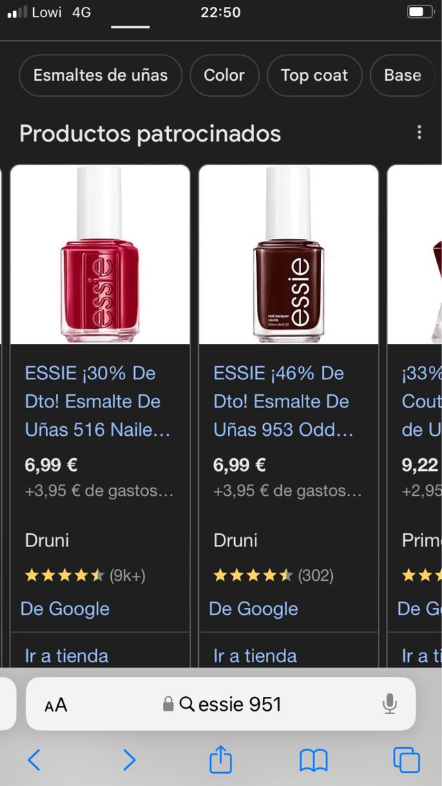 Lote Esmaltes de Uñas Essie