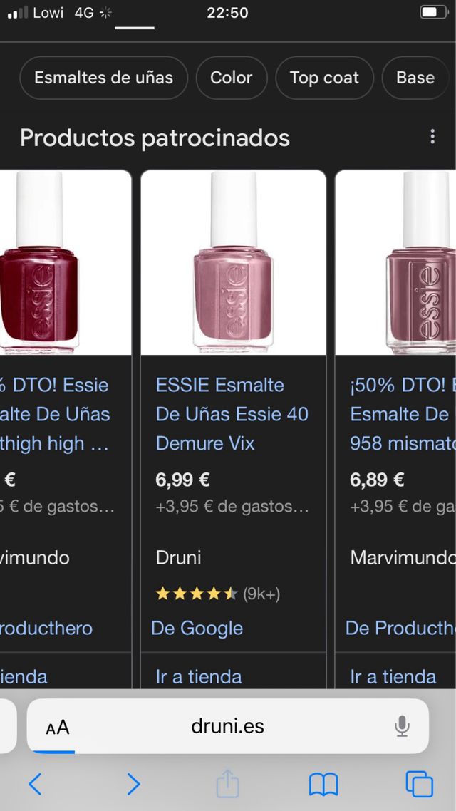 Lote Esmaltes de Uñas Essie