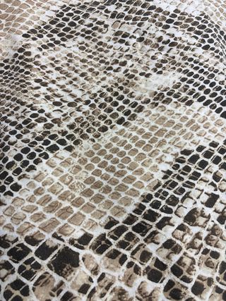 Colcha Zara Home Animal Print Beige/Marrón