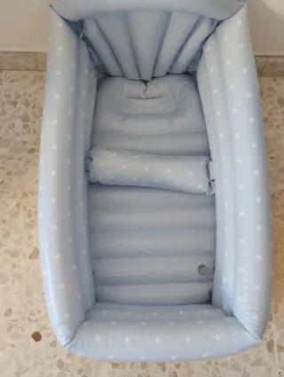 Bañera Hinchable Bebé Estrellas Azules