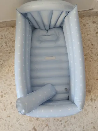 Bañera Hinchable Bebé Estrellas Azules