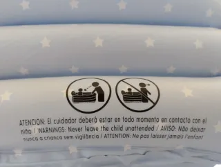Bañera Hinchable Bebé Estrellas Azules