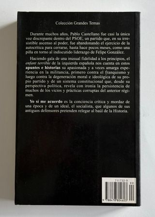 Yo sí me acuerdo: Apuntes e historias (Grandes...