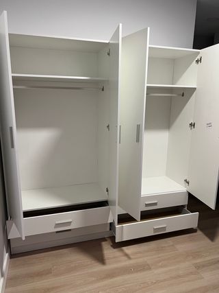 Armario 4 puertas blanco madera alta calidad