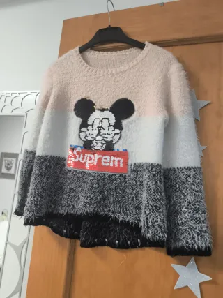 Jersey niña Mickey lentejuelas