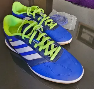 Zapatillas Adidas Fútbol Sala Azul/Verde