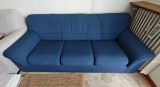Divano 3 posti blu