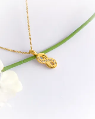 Colgante Infinito Personalizado Oro