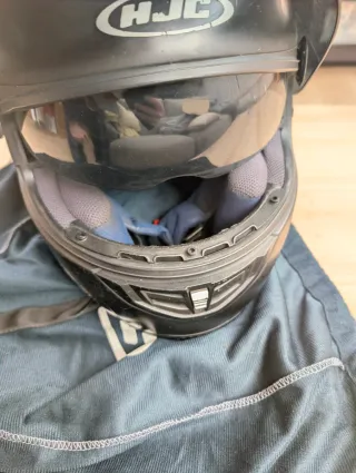 Casco HJC FS-11 Negro con Visera Negra (M)