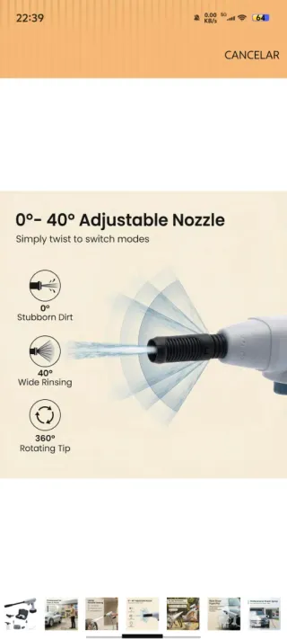 Hidrolimpiadora Portátil con Batería