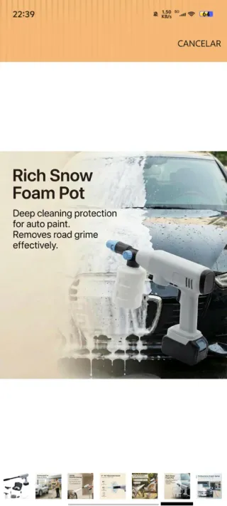 Hidrolimpiadora Portátil con Batería