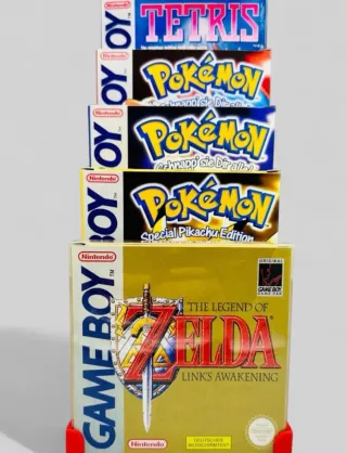 Soporte expositor 5 juegos Game Boy Advance