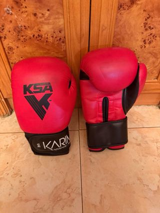 Guantes de boxeo KSA KARIM rojos 12 oz