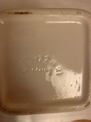 Coppia barattoli ceramica con decoro