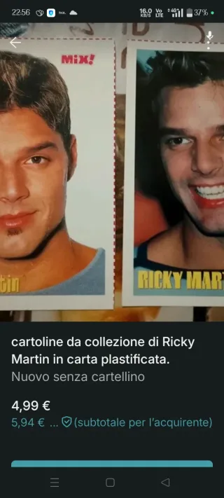 Poster Ricky Martin anni 90