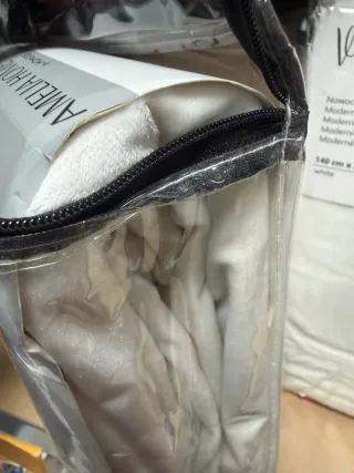 Cortinas Terciopelo140x270cm Blancas (Par) NUEVAS