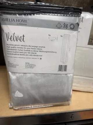 Cortinas Terciopelo140x270cm Blancas (Par) NUEVAS