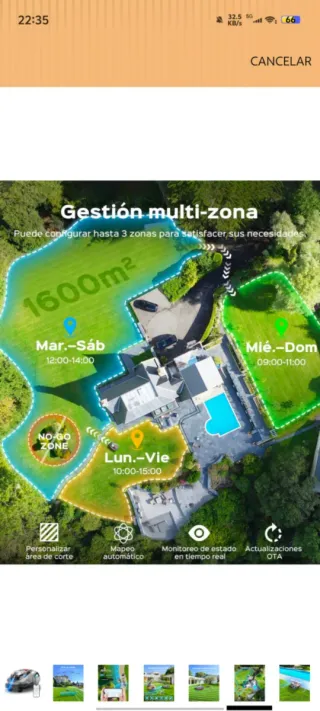 Robot Cortacésped N1600PRO sin Cables