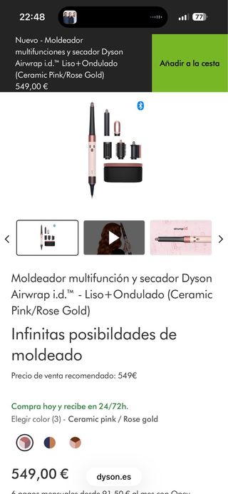 Dyson Airwrap i.d. Moldeador y Secador