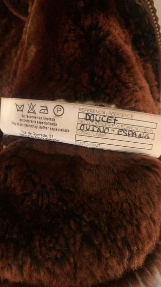 Abrigo de piel patchwork