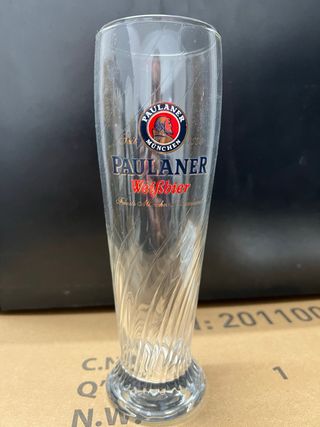 Vaso de cerveza Paulaner