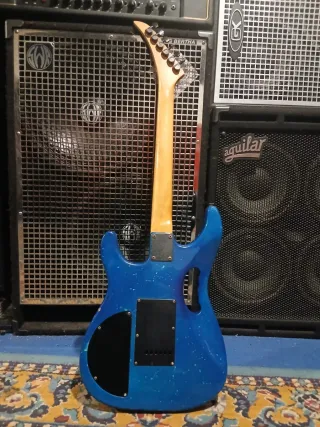 Chitarra Elettrica Blu Tipo Kramer Ibanez