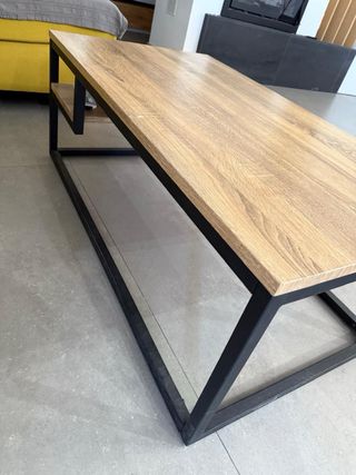 Mesa de centro madera y metal