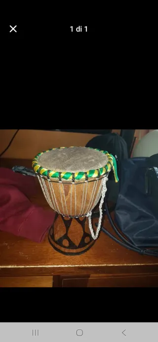 Tamburo Djembe Artigianale