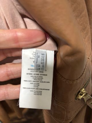 Giacca corta in vera pelle