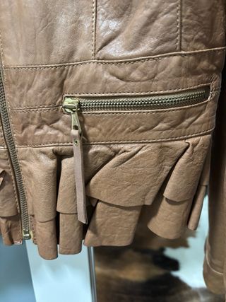 Giacca corta in vera pelle