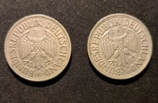 2 Monedas 1 Marco Alemán 1950 J y 1954 F