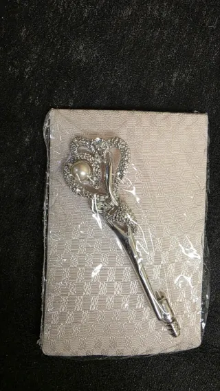 Lote Broches Vintage con Perlas y Cristales