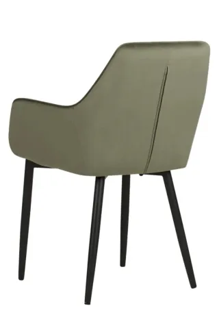 2 Sillas de comedor verdes de terciopelo