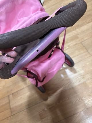 Carrito de juguete rosa