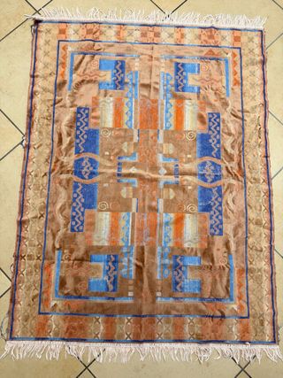 Tappeto tessuto fantasia geometrica