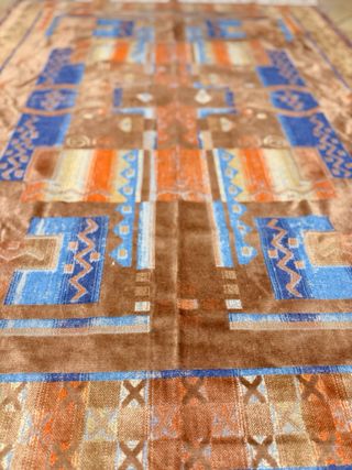 Tappeto tessuto fantasia geometrica