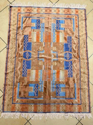 Tappeto tessuto fantasia geometrica