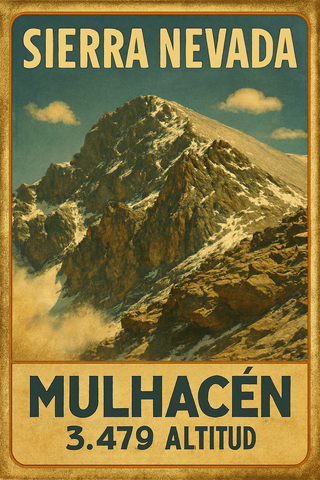 Chapa Decorativa Sierra Nevada Mulhacén 20x30 cm