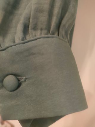 2 Camisas Sfera Satén Talla M (verde y azul)