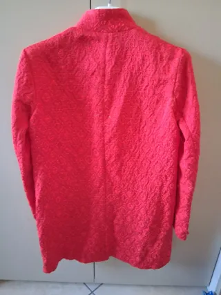 Cappotto Zara Rosso Taglia S Nuovo