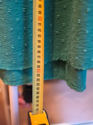 Vestido verde con textura