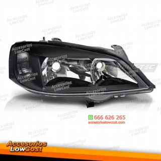 FAROS NEGROS LADO DERECHO TYC PARA OPEL ASTRA G 9
