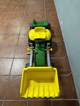 Tractor John Deere Pedales con Pala y Remolque